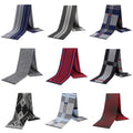 Luxury Fashion Viscose Men Winter Scarf Custom Designer Scarf for Men Long Shawls Muffler Warm Silk Men Scarves