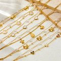 18k Gold Butterfly Charm Foot Chain Double Layer Stacked Beach Style Stainless Steel Turtle Pendant White Pearl Shell Anklet