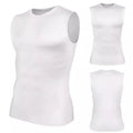 07# Men's Compression Base Layer Fitness Tank Top Sleeveless Basketball Shirt Gym Sports Bodybuilding Vest