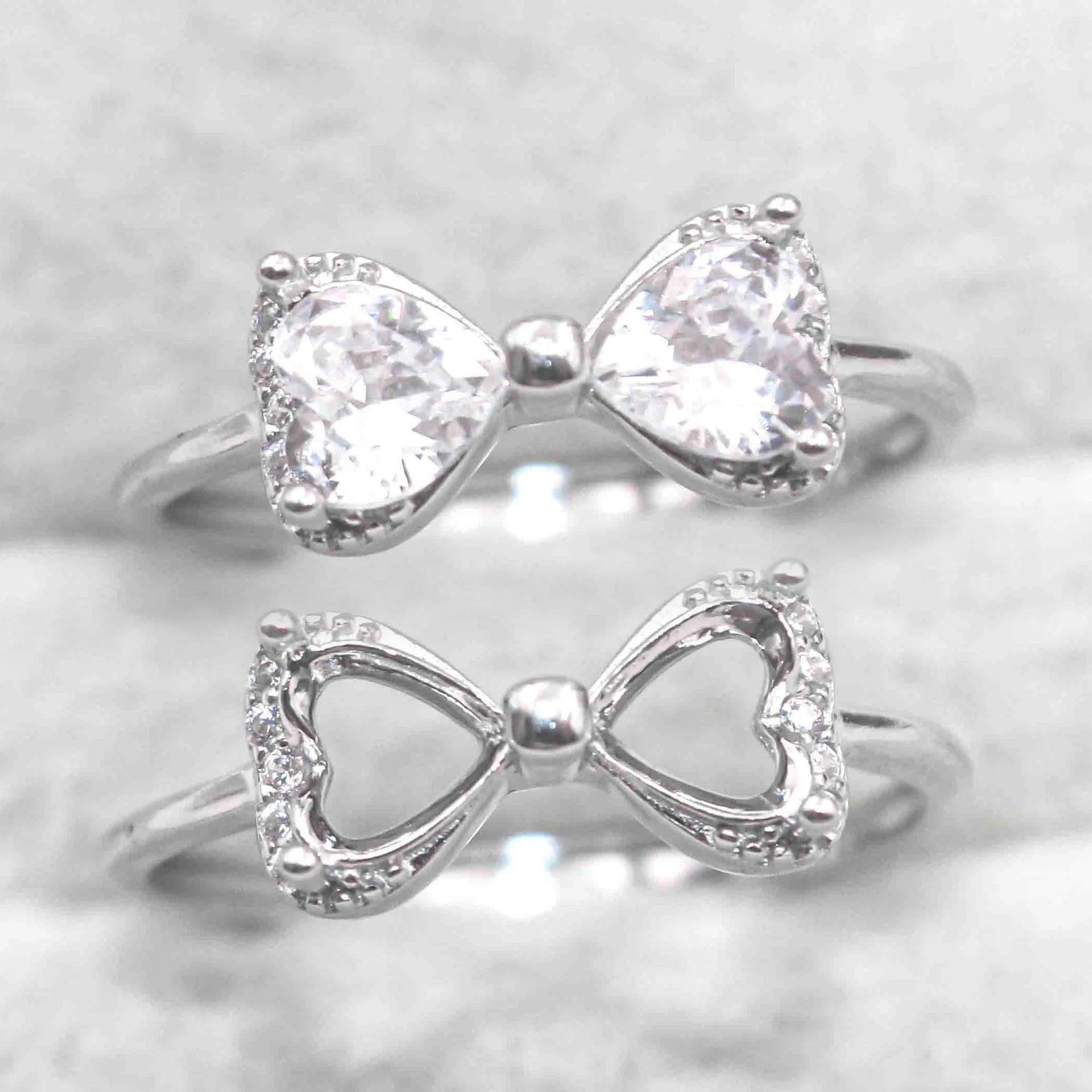 Sterling Silver 5*5mm Semi Mount Heart Shape Ring Empty Frame Blank Claws Setting S925 Base Without Center Stone for DIY Inlay
