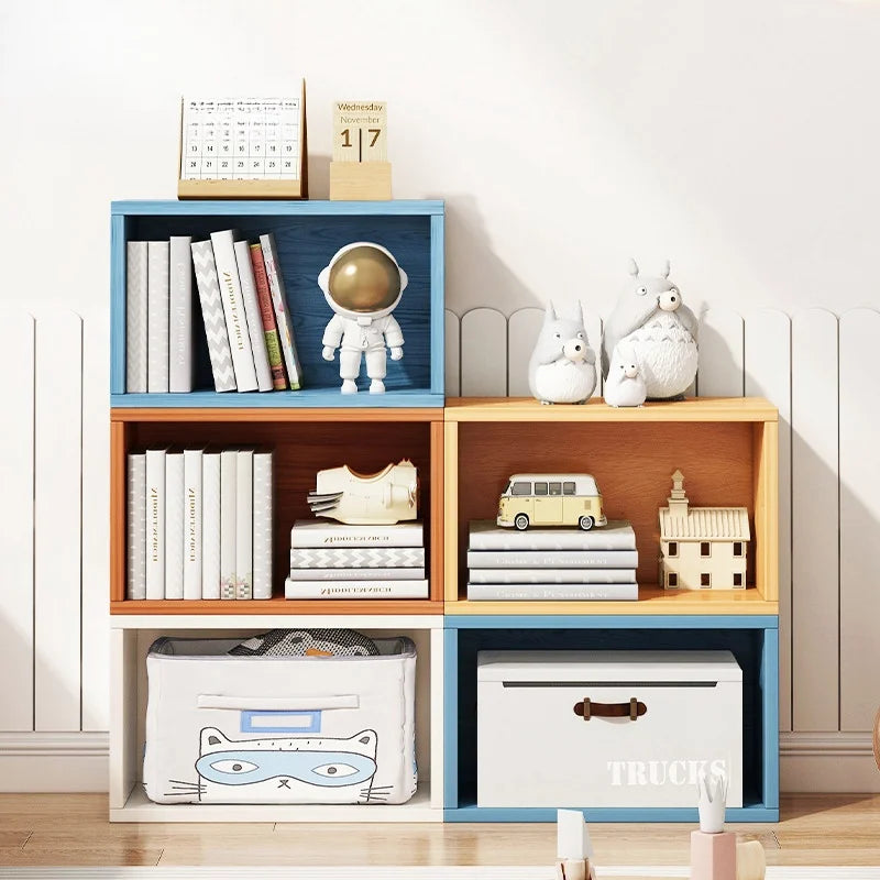 Modern Density Board Modular Bookcase Display Rack Home Office Living Room Apartment School Library Furniture Brilliant Brand