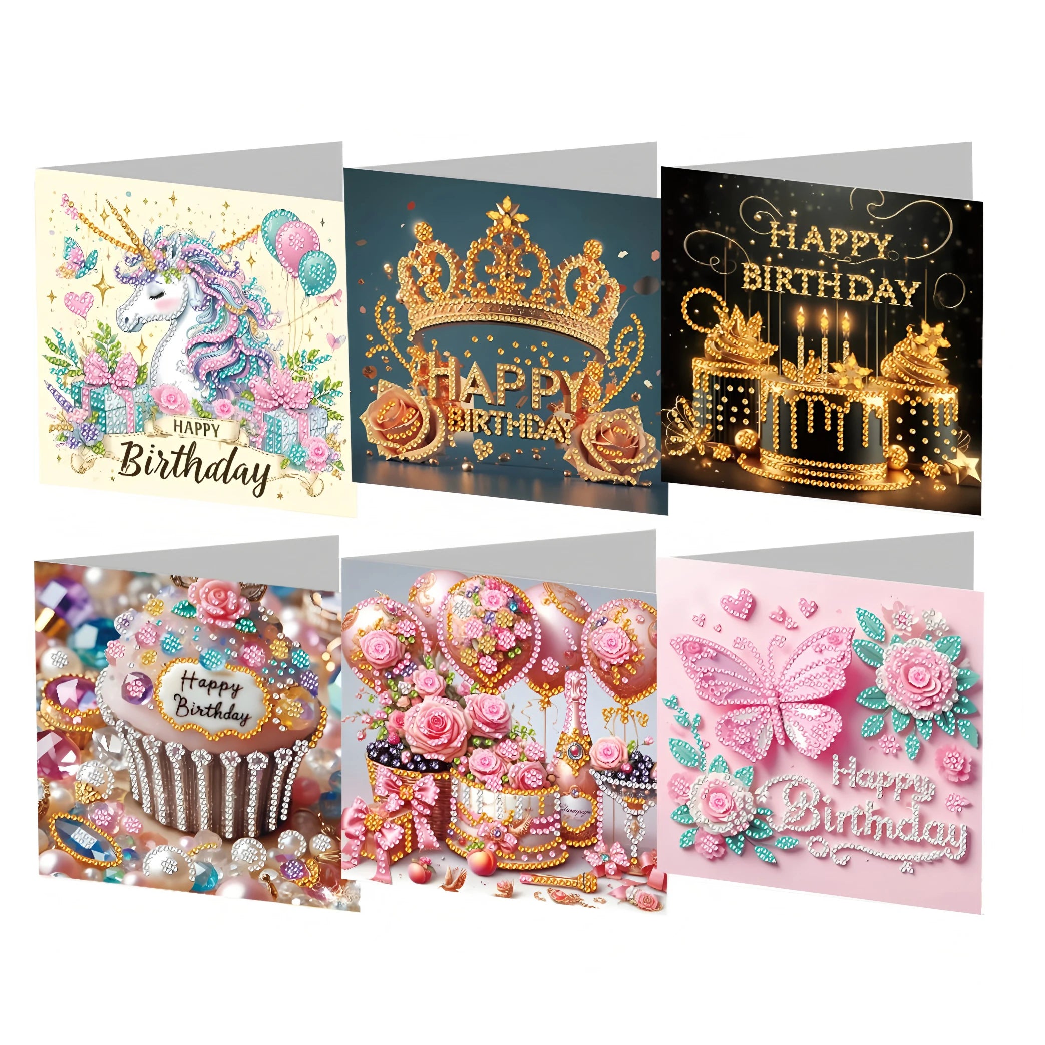 Factory Wholesale Birthday Card DIY 5D Diamond Painting Greeting Card DIY Birthday Greeting Cards