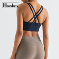 Oem Customized High Support Sport Bras for Women Outdoor Fitness Wear Breathable Sexy Underwear Gym Crop Top Yoga Clothes