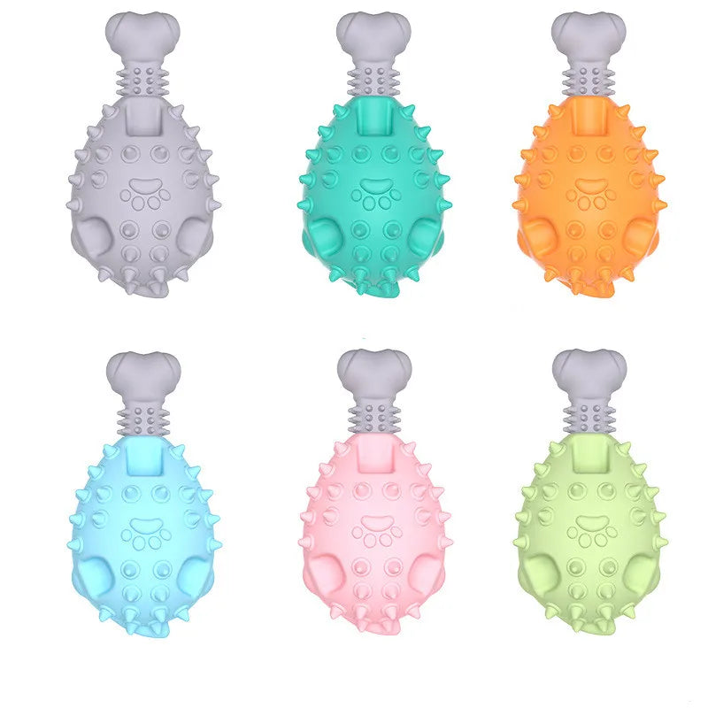 TPR Chicken Leg Pet Dog Toy for Small Medium Dogs Teething Puppy Toy Bite Resistant Interactive Chew Dog Toys