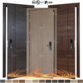 China Source Factory 20 30 60 90 Mins High-rise Residential Fire Proof Wood Doors Fire Rated Apartment Door Interior Timber Door