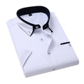 Wholesale Business Office WearCasual Men Solid Color Short-Sleeved Shirt Custom Men's Formal Dress Shirt