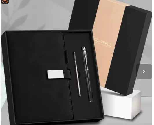 Custom Logo Modern A5 Business Gift Set Promotion Electronic Featuring Notebook Pen USB Custom Promotion Gifts Marketing