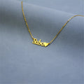 Personalised 18k Gold Filled Heart Stainless Steel Custom Name Necklace Name Plates Pendant Tarnish Free Jewelry for Women
