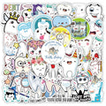 50Pcs Cartoon Tooth Oral Health Graffiti Stickers for Children Book Wall Decor Vinyl Teeth Protection Theme Sticker