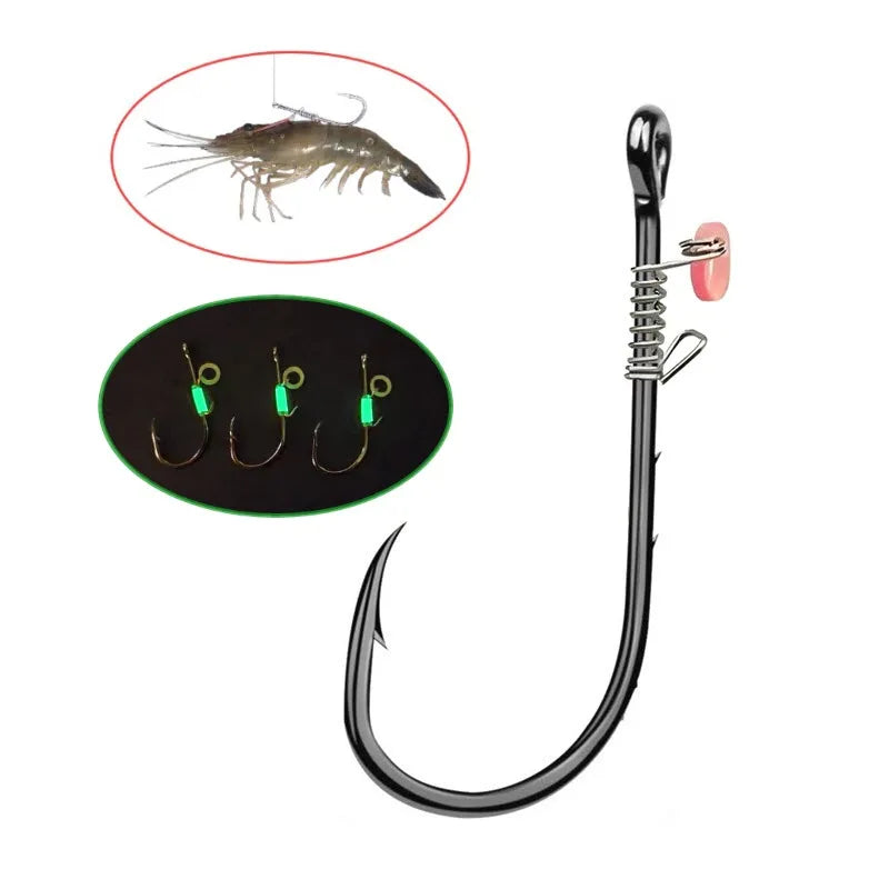 Live Fishing Bait Shrimp Samurai Hook Mustad Hooks SML Size Shrimp Live Bait Hooks