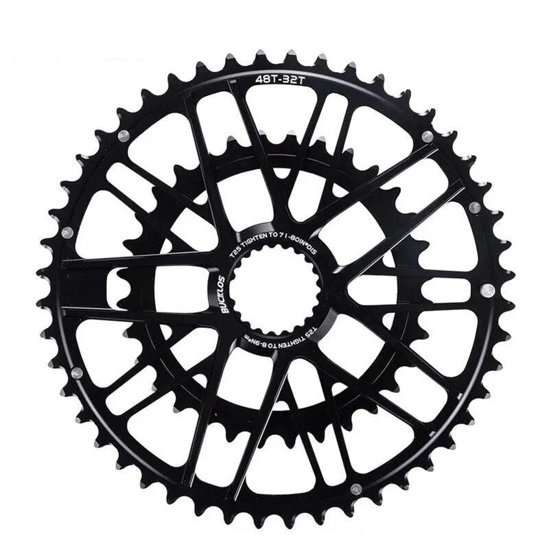 BUCKLOS Bicycle 48-32T Direct-Mounted Chainrings Aluminum Alloy Chainwheel  8/9/10/11S Road Bike Chainrings