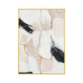 Abstract White Black Pink Hand Painted Oil Painting and Wall Arts Classic Modern Picture for Living Room Decoration