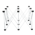 HERZO Aluminum Centipede Telescopic Workbench with 9 Legs Portable Folding Outdoor Furniture Metal Steel Shelf Bracket Structure
