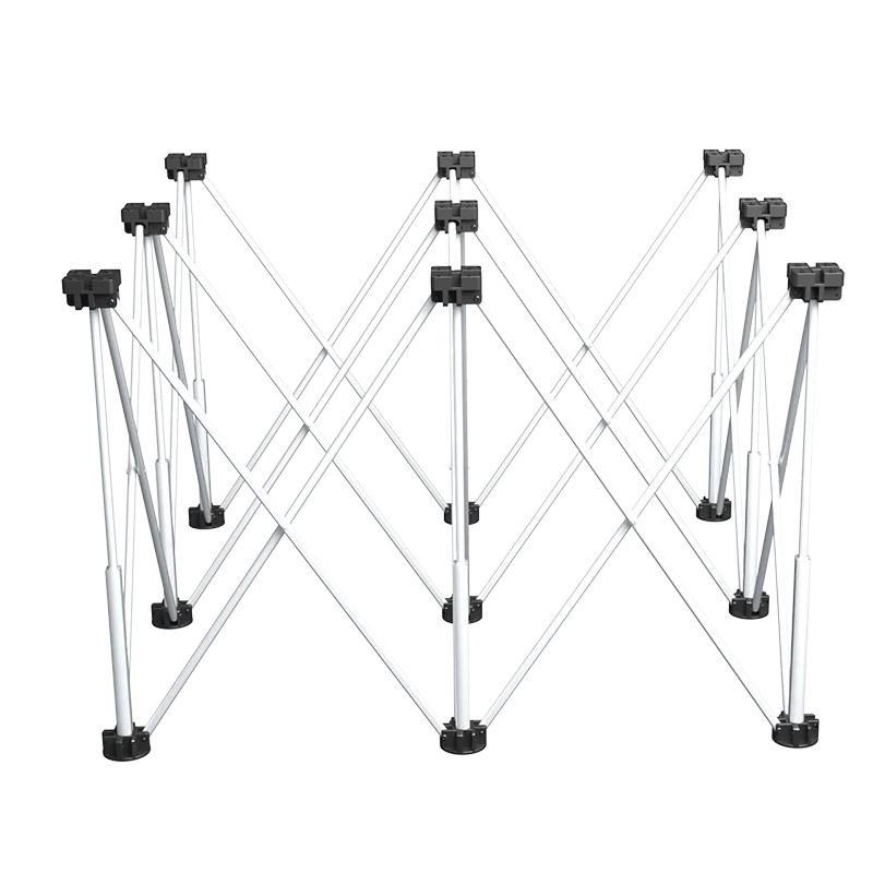 HERZO Aluminum Centipede Telescopic Workbench with 9 Legs Portable Folding Outdoor Furniture Metal Steel Shelf Bracket Structure