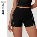 Custom High Waist Yoga Leggings Summer Sports Shorts with Tight Fit and Hip Lift Nude Outer Wear for Fitness and Gym Exercise