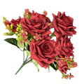 Valentines Gifts Flower Wedding Decoration Artificial 7 Heads Hugo Rose