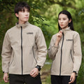 Custom Company Logo Windproof Hiking Coat Stand Hooded Outdoor Waterproof Eco-Friendly Unisex Jacket Softshell Men Winter