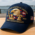 United States 250th Anniversary Hat Printed Baseball Cap Secure and Comfortable Fit Men Women Powerful Symbolism Baseball Cap
