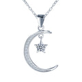 Factory Wholesale Women's 925 Sterling Silver Rhodium/Platinum Plated GRA Certified Moissanite Brilliant Cut VVS Stones Necklace