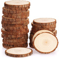 Tailai Wooden Circle Veneer Handicrafts Primitive Christmas DIY Decorations Children's Drawing Wooden House Decoration