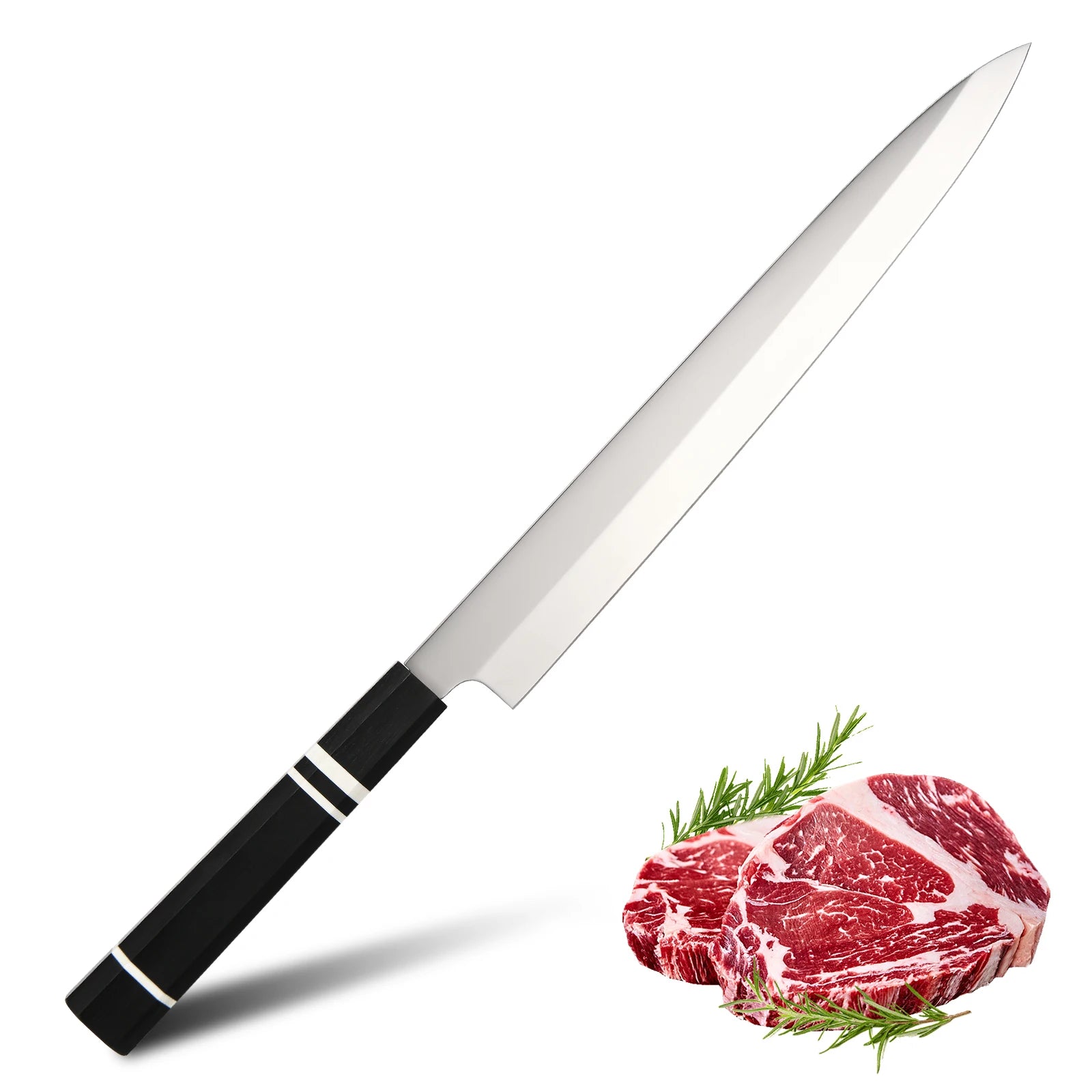 10.6-Inch Traditional Japan Yanagiba Sashimi Knife with Slip-resistant G10 Handle
