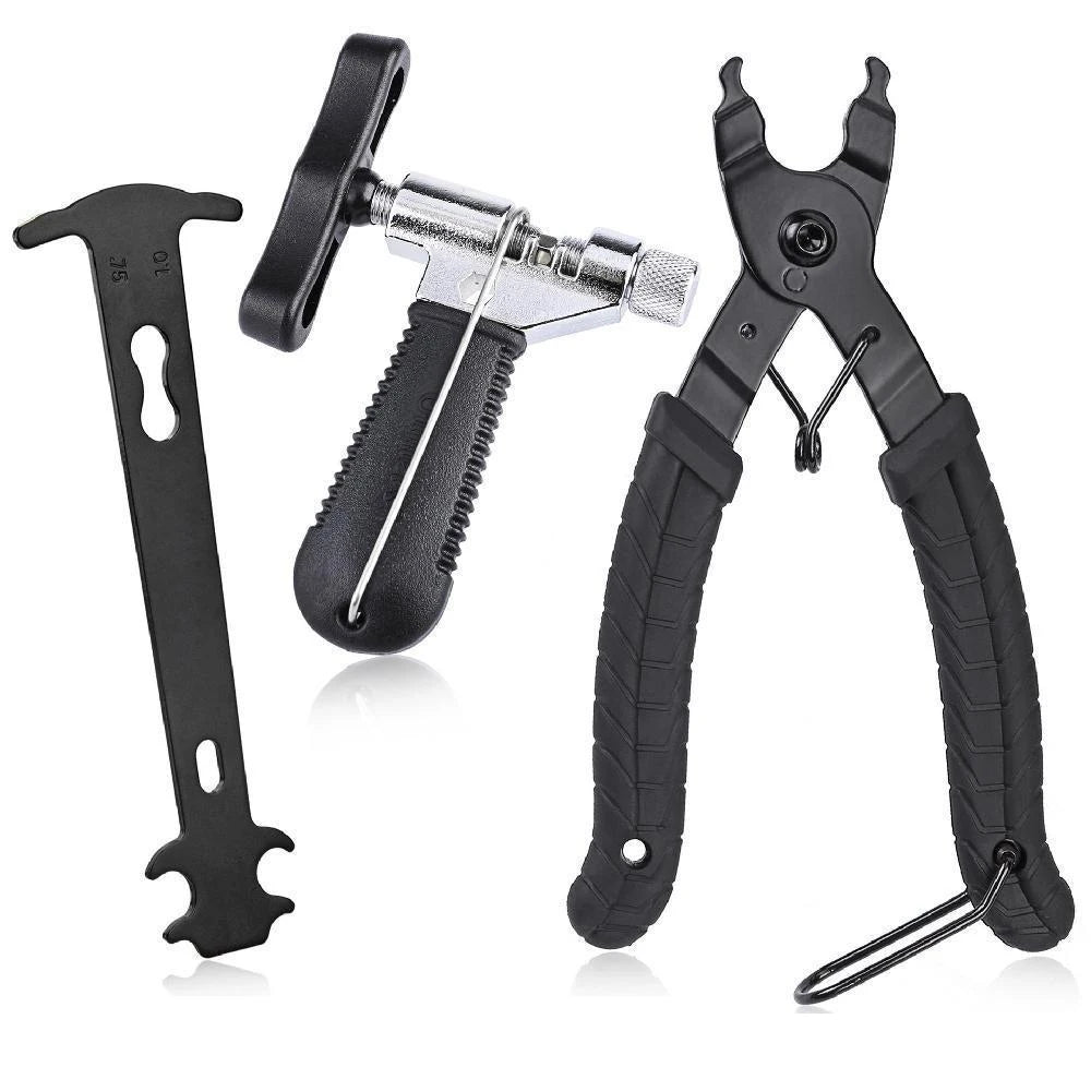 3 PCS Bicycle Tool Set MTB Chains Caliper Road Bike Chain Removal Tools Folding Bikes Magic Buckle Pliers Bicycles Repair Tools