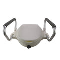 SUNCARE Elder Safety PE Detachable Large Raised Toilet Seat for Commode with Lid