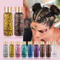 Wholesale 9 Color Eye Chunky Glitter Gel Sequins Cream for Nail Hair Body for Face Makeup