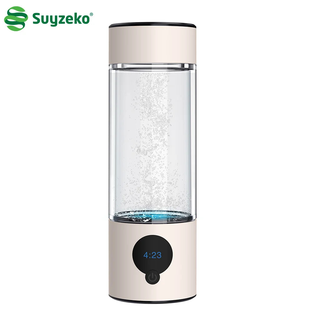 Suyzeko ODM 330ML High Concentration 5000PPB Rechargeable Home Health Hydrogen Water Generator Hydrogen Rich Water Bottle