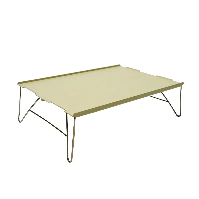Outdoor Mountaineering Mini Folding Table Single Portable Riding Picnic Barbecue Table Aluminum Alloy Computer Coffee Table