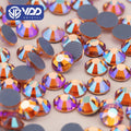 VDD 094 Light Peach AB SS6-SS30 High Quality Hotfix Glass Rhinestones Crystal Flatback Strass Stones Fabric Shoes Clothes