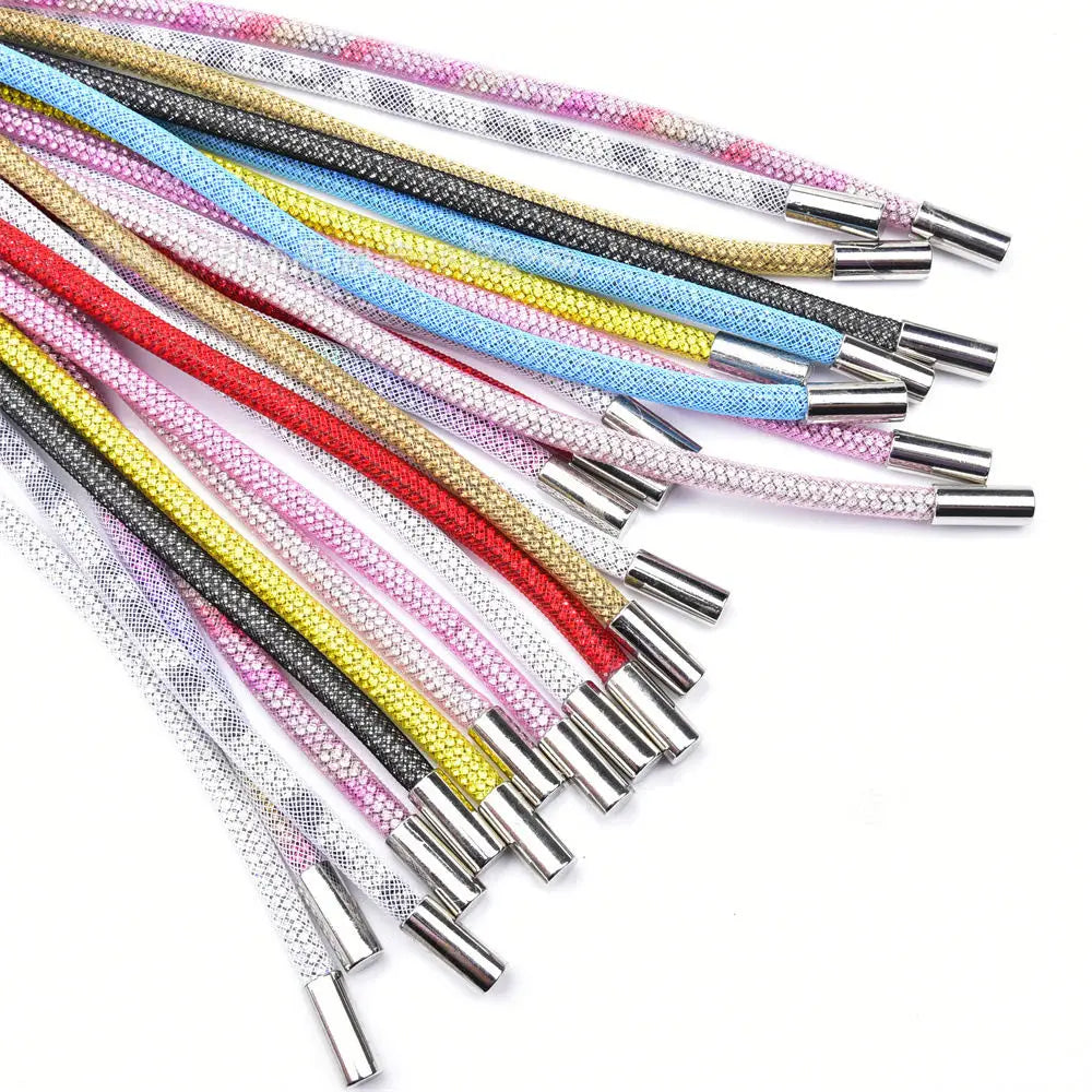 Xichuan Wholesale 6mm Bling Shiny Multi Colors Diamond Crystal Rhinestone Rope for DIY Hoodie Shoelaces Garment Craft Decoration