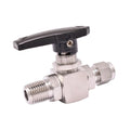 HAL-LOK 316 Stainless Steel Manual Male Ball Valve Straight Type up to 3000PSI up to 200 for Laboratory Gas Engineering