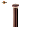 Luxury Portable Slanted Kabuki Foundation Makeup Brush Vegan Synthetic Hair with Custom Logo for Concealer and Lip Gloss
