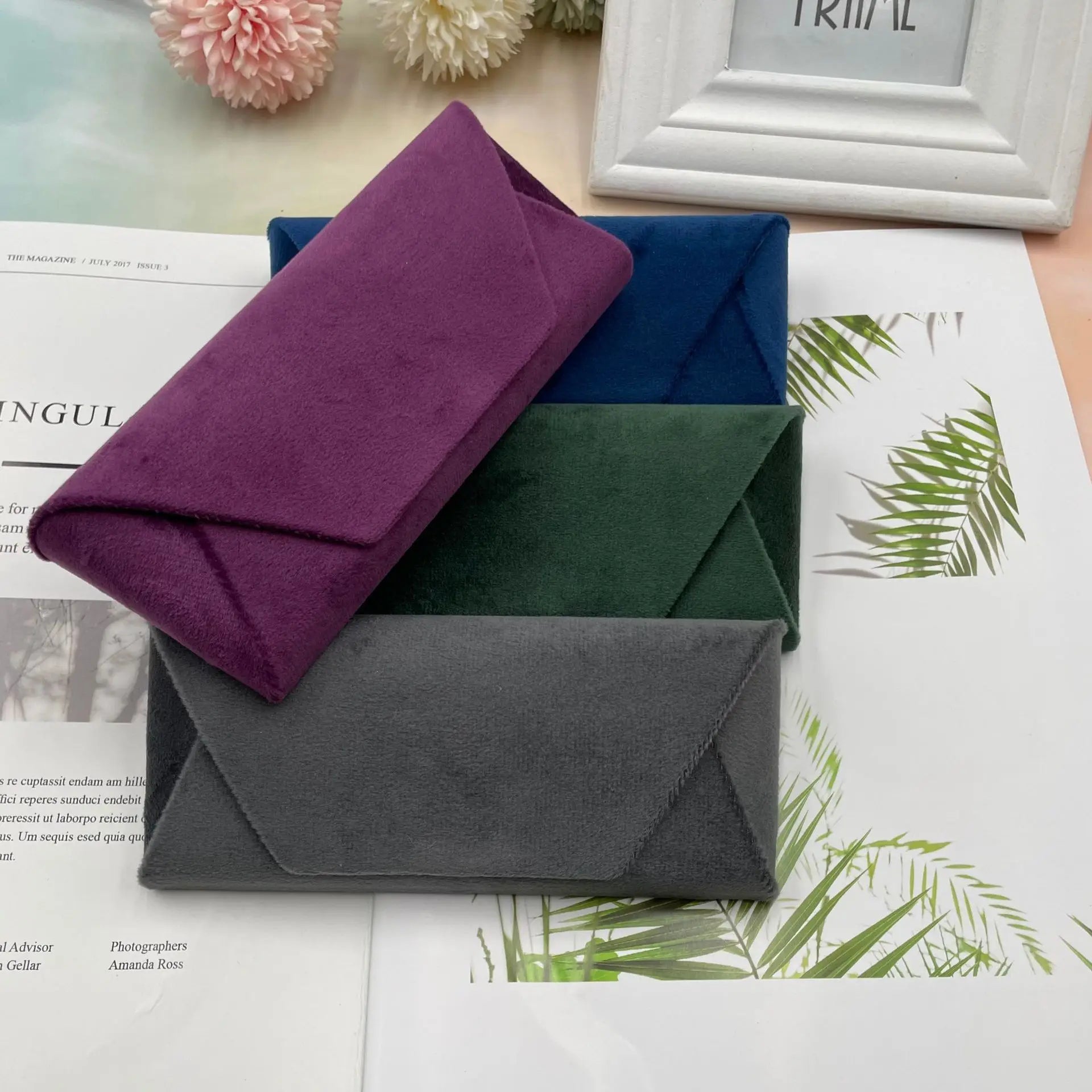 Big Size Wholesale Sunglasses case Colorful Optical Glasses Packaging Eyewear PU Leather Soft case for Women