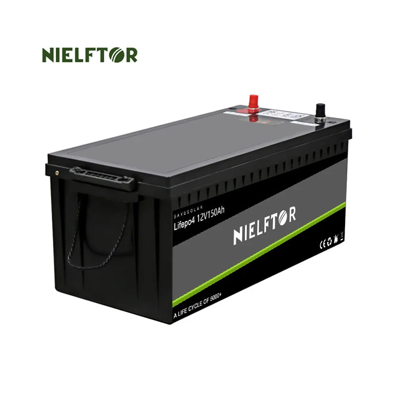 Rechargeable Lithium Ion Battery Solar Pack Deep Cycle 12V 150Ah Solar LiFePO4 Battery