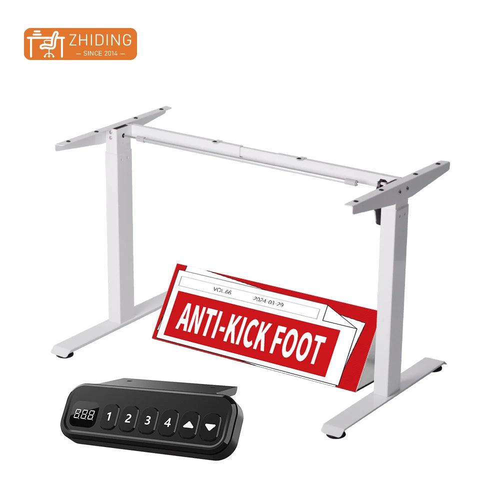 Electric Height Adjustable Ergonomic Single Motor Smart Furniture Sit Stand Office Desk Electronic Adjustable Desk