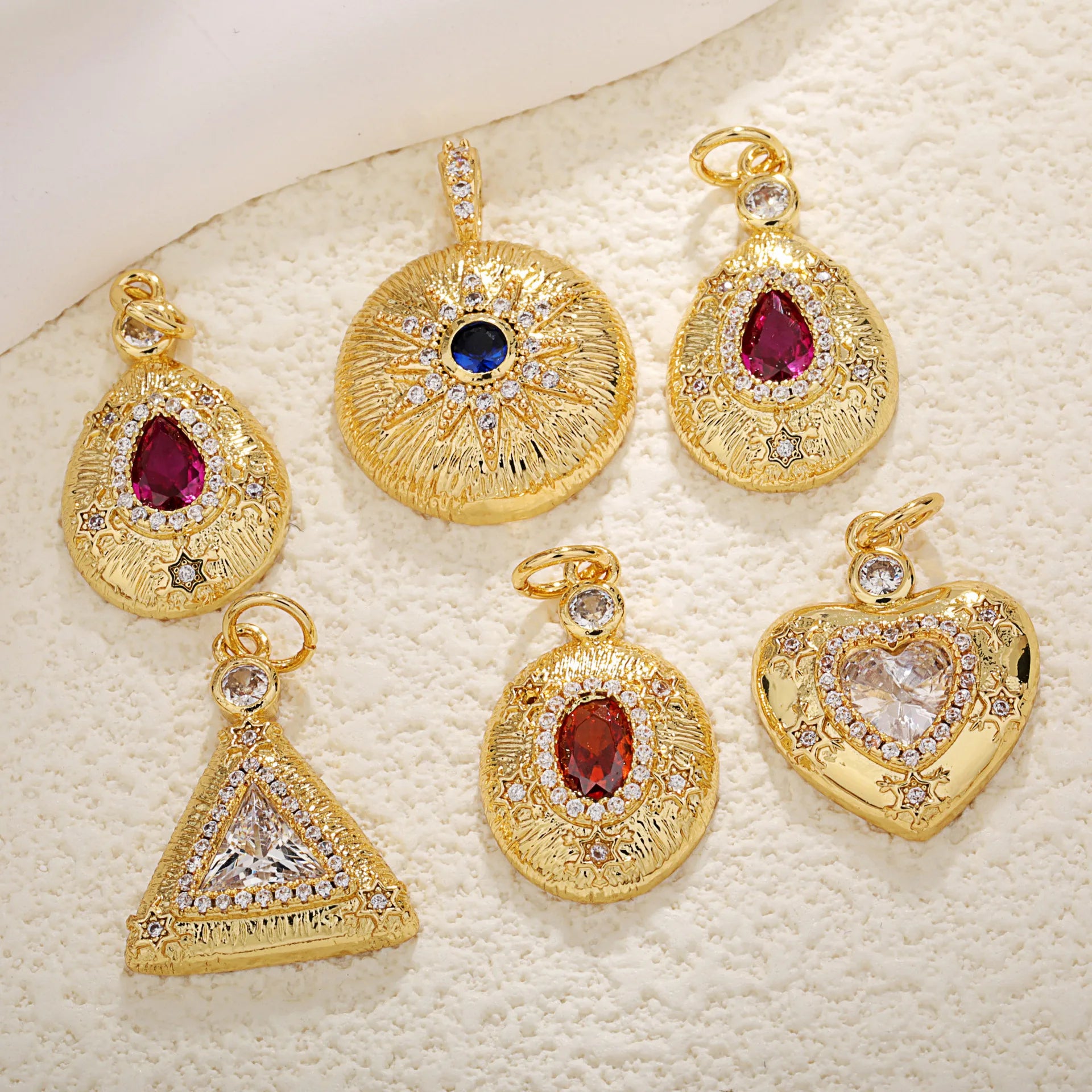 Fairy Charms Gold Graduation 2025 Turkey Copper Gold Plated ZIRCON Trendy Jewelry Bulk Items Wholesale Small Business Small