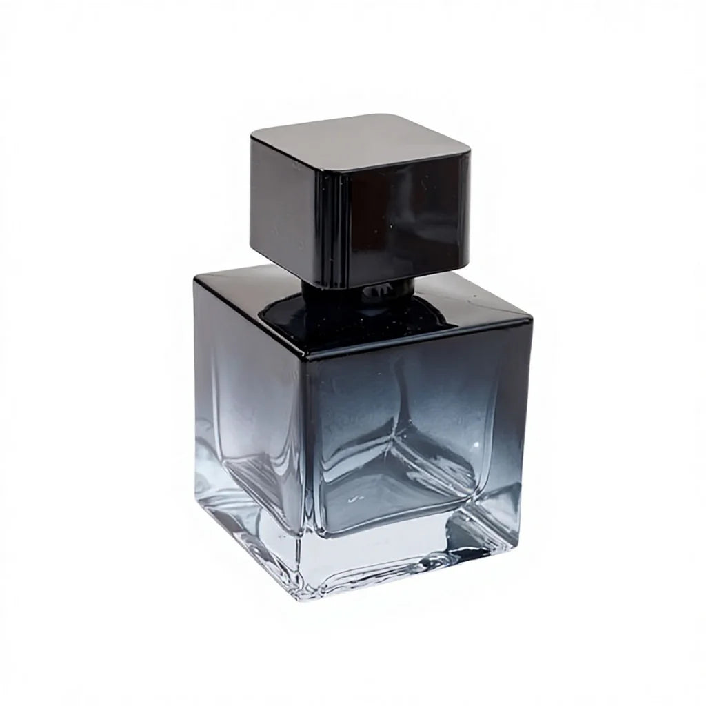 Tuosai PB-006 30ml 50ml 100ml Clear Fashion Luxury Design Empty Square Glass Perfume Bottle with Pump Sprayer Screen Printing