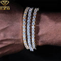 Pass Diamond Tester Moissanite Bracelet Men 3mm 4mm 5mm Moisssanite Tennis Chain Sterling Silver 925 Jewellery