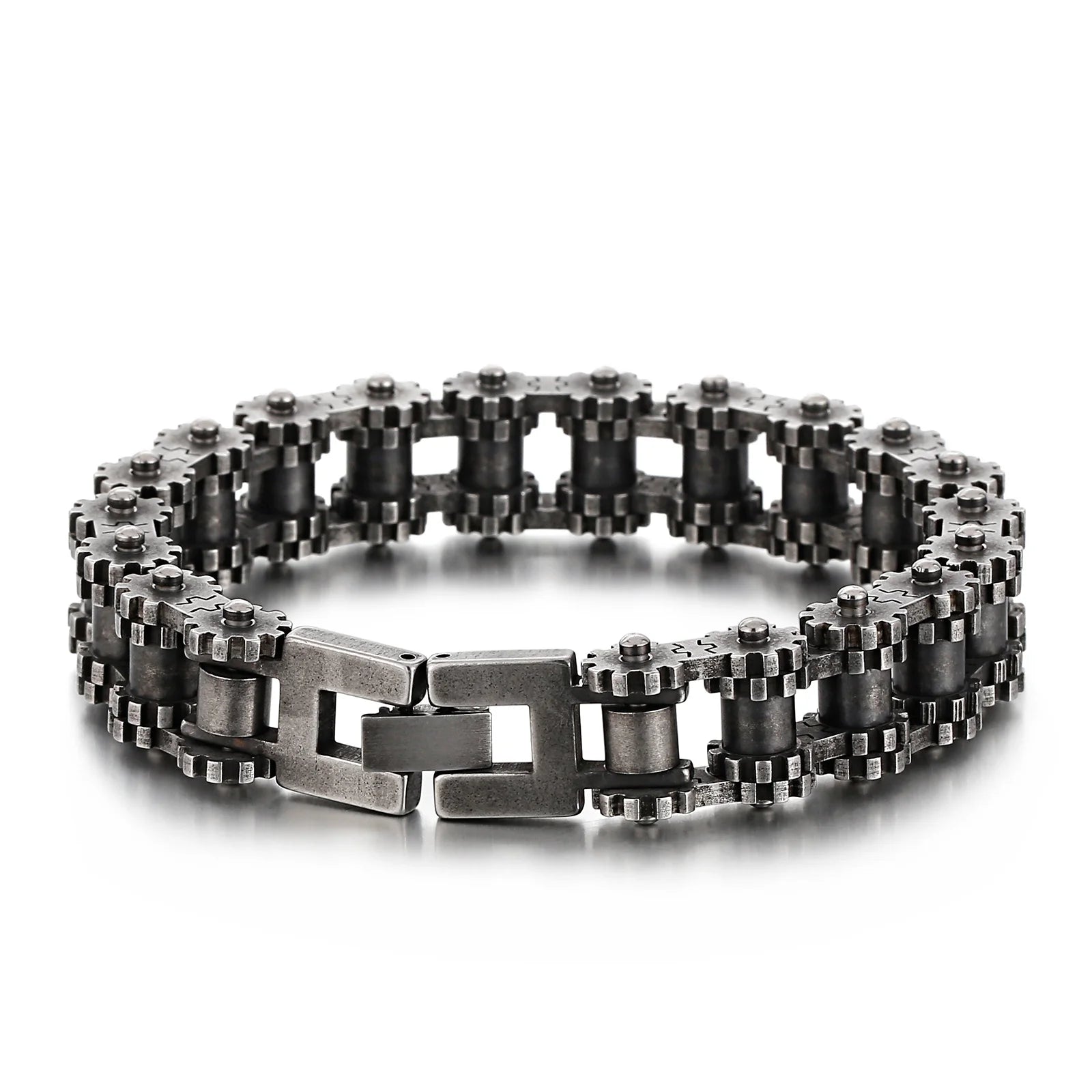 KALEN Stainless Steel Bike Chain Bracelet for Men
