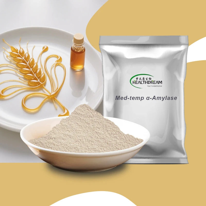 Enzyme Medium Temperature Alpha-Amylase 10000 U/G Starch Hydrolysis Food Grade