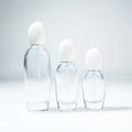 Custom logo Lotion Bottle Face Care Cream Jar Frosted Skincare Packaging Luxury Cosmetic Bottle Set Gold Cap Glass Toner Bottle