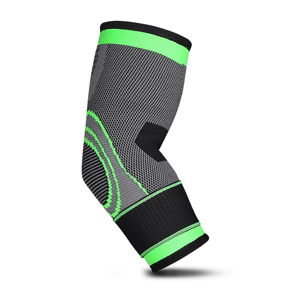 Knitted Elastic Elbow Sleeve With Adjustable Strap for Basketball