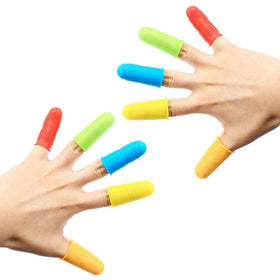 Factory Price 5pcs Silicone Finger Sleeve Anti-cut Heat Resistant Kitchen Tools Anti-slip Fingers Protector Cover for Cooking