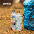 Wholesale Custom Back School Sublimation Blanks Eco-Friendly White Aluminum Metal Water Bottle Tumbler Travel Mug Tea Infuser