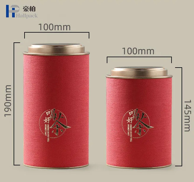 Custom Biodegradable Recycled Food Packaging Paper Tube Box for Coffee Tea Beverage with Vanishing Stamping Printing Handling