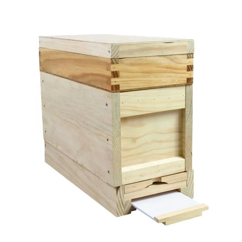 OEM Wooden Beehive Beekeeping 10 Frames Kenya Set Bee Hive Kit