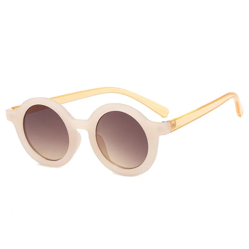Wholesale Custom Colorful Round Cute Children Boys Girls Kids Sunglasses