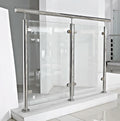 Stainless Steel 304 Balcony Glass Stanchion Factory Outlet Balustrade Stair Handrail Glass Post Railing System for Outdoor